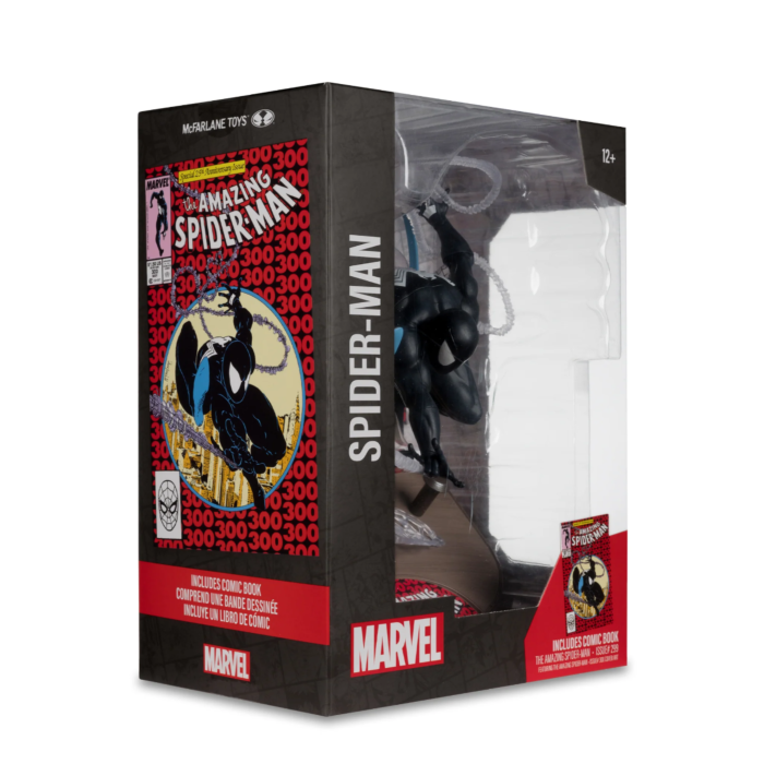 Spider-Man - Spider-Man (Symbiote Suit) (The Amazing Spider-Man #300) Gold Label 1/6th Scale PVC Posed Figure