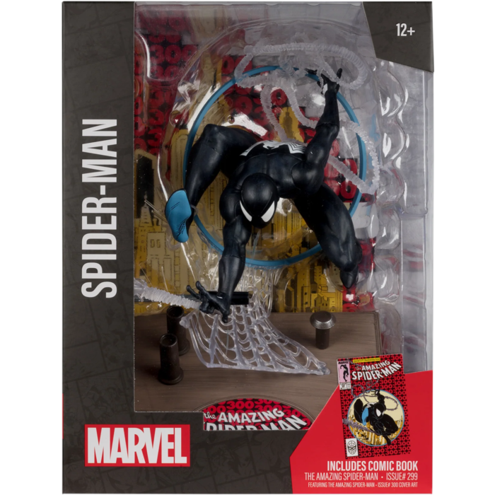 Spider-Man - Spider-Man (Symbiote Suit) (The Amazing Spider-Man #300) Gold Label 1/6th Scale PVC Posed Figure
