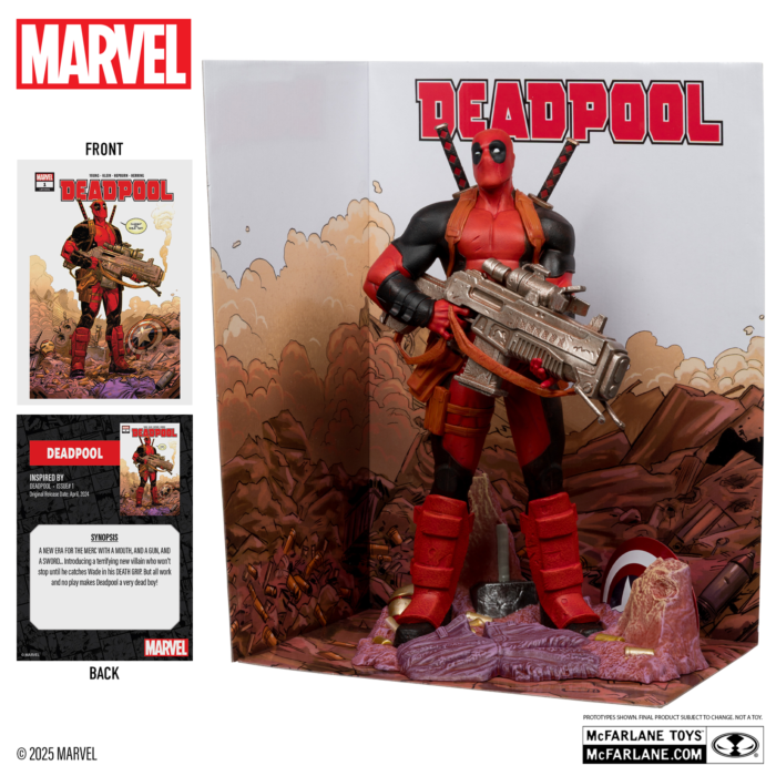 Deadpool - Deadpool (Deadpool #1) 1/6th Scale PVC Posed Figure with Comic Book