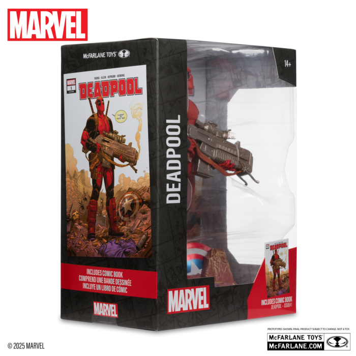 Deadpool - Deadpool (Deadpool #1) 1/6th Scale PVC Posed Figure with Comic Book