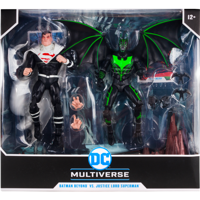 DC Multiverse Batman Beyond Vs Justice Lord Superman 7 inch Action Figure 2 Pack