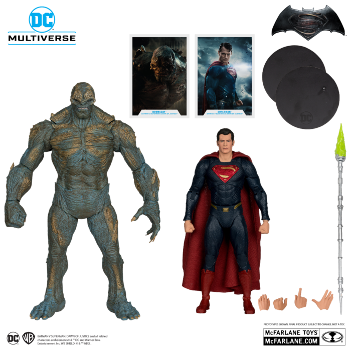 Batman v Superman: Dawn of Justice (2016) - Doomsday & Superman DC Multiverse 7" Scale Action Figure 2-Pack