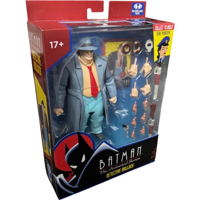 Batman: The Animated Series (1992) - Detective Harvey Bullock 6" Scale Action Figure (Renee Montoya Build-A-Figure)