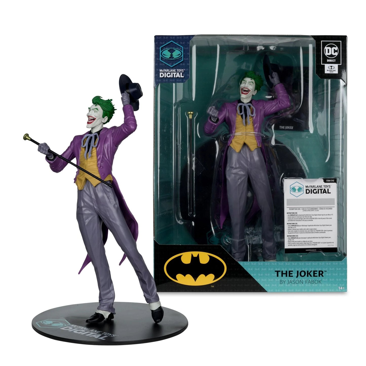 McFarlane Digital DC Direct The Joker by Jason Fabok 12" Figure