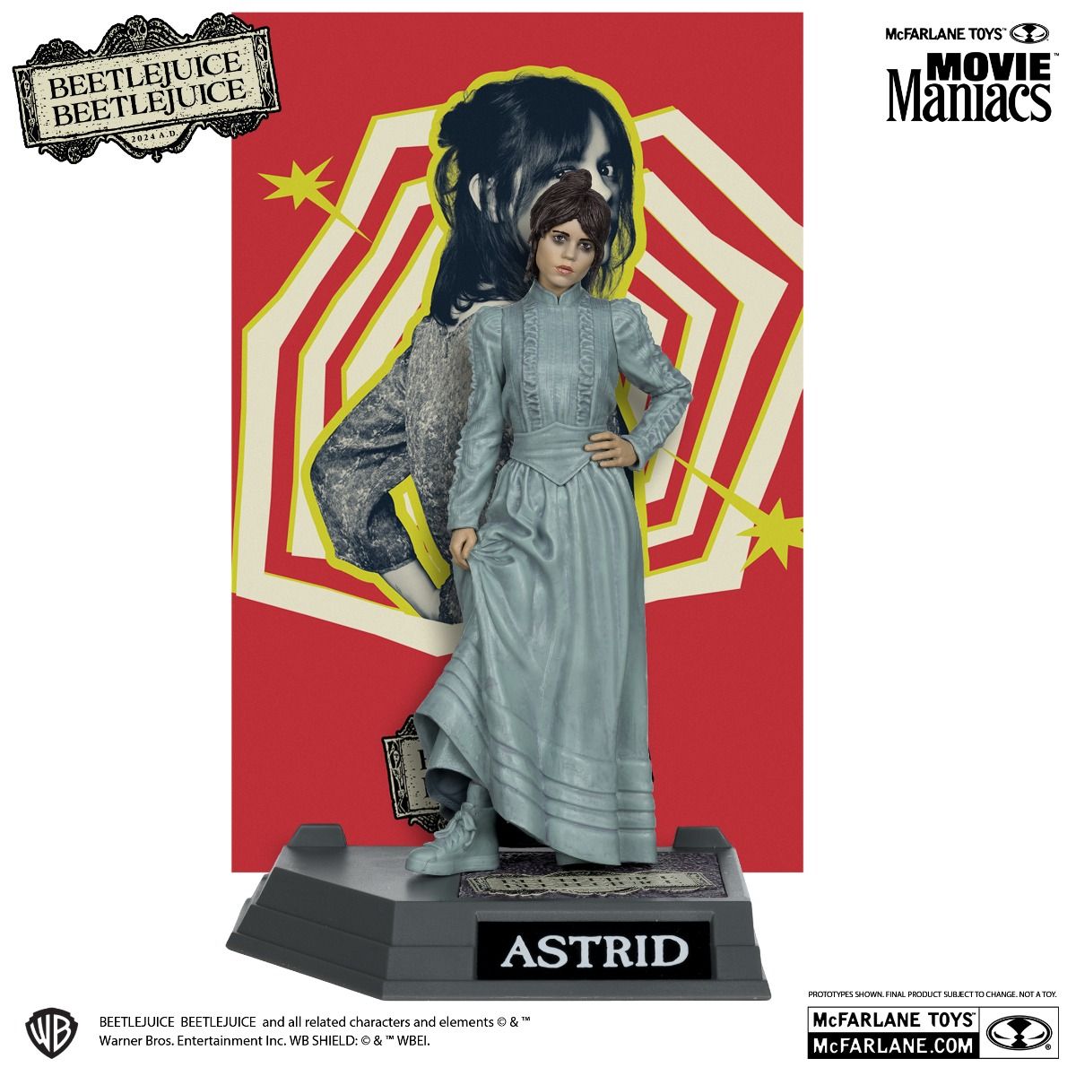 McFarlane Movie Maniacs Beetlejuice Beetlejuice Astrid 6" Posed Figure
