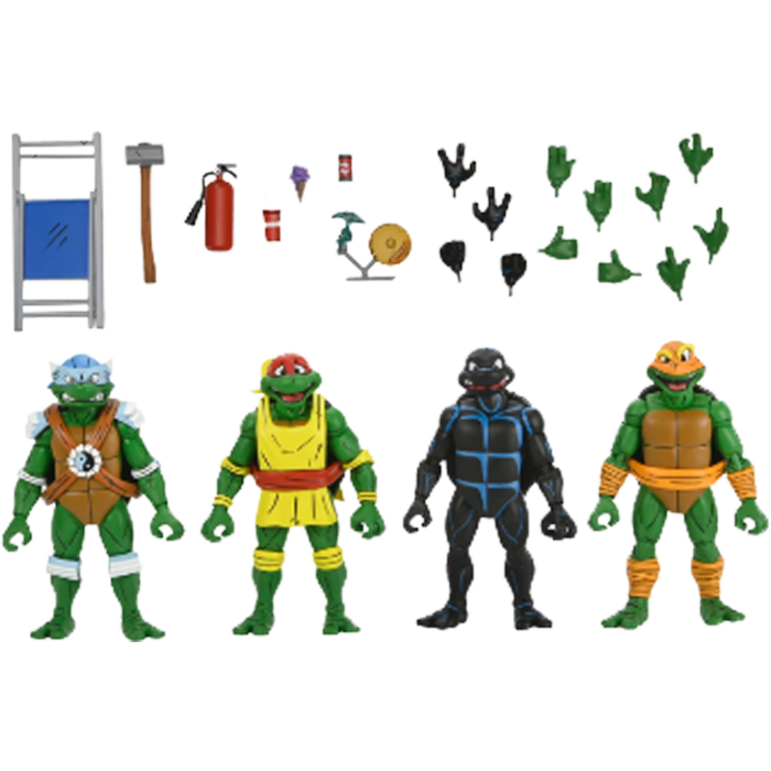 Teenage Mutant Ninja Turtles Adventures - Stump Wrestling Turtles (Archie Comics) 7" Scale Action Figure 4-Pack
