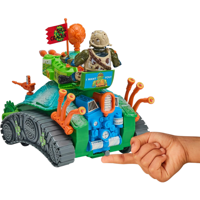Teenage Mutant Ninja Turtles - Mutant Military Classic Sewer Turtle Tank Retro Rotocast 4.5" Scale Action Figure Vehicle
