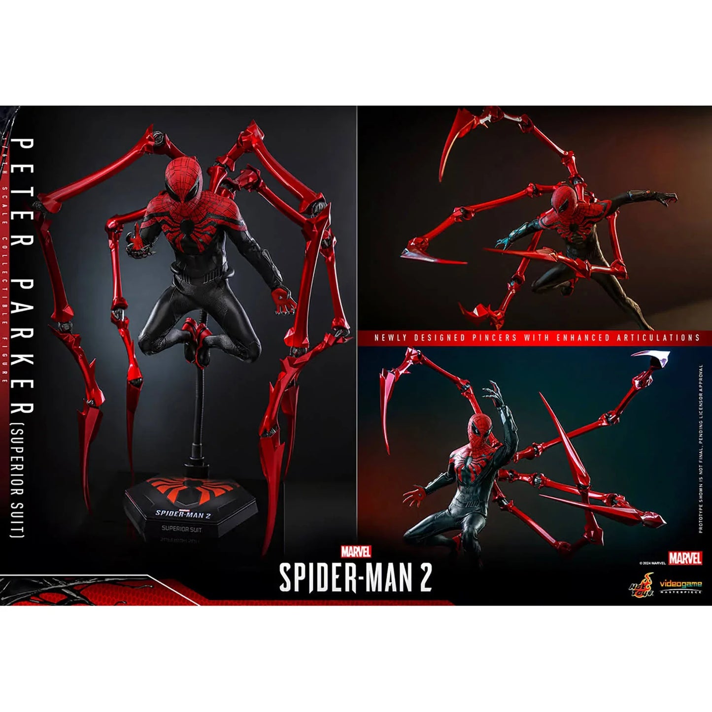 Marvel's Spider-Man 2 - Peter Parker (Superior Suit) 1/6th Scale Hot Toys Action Figure