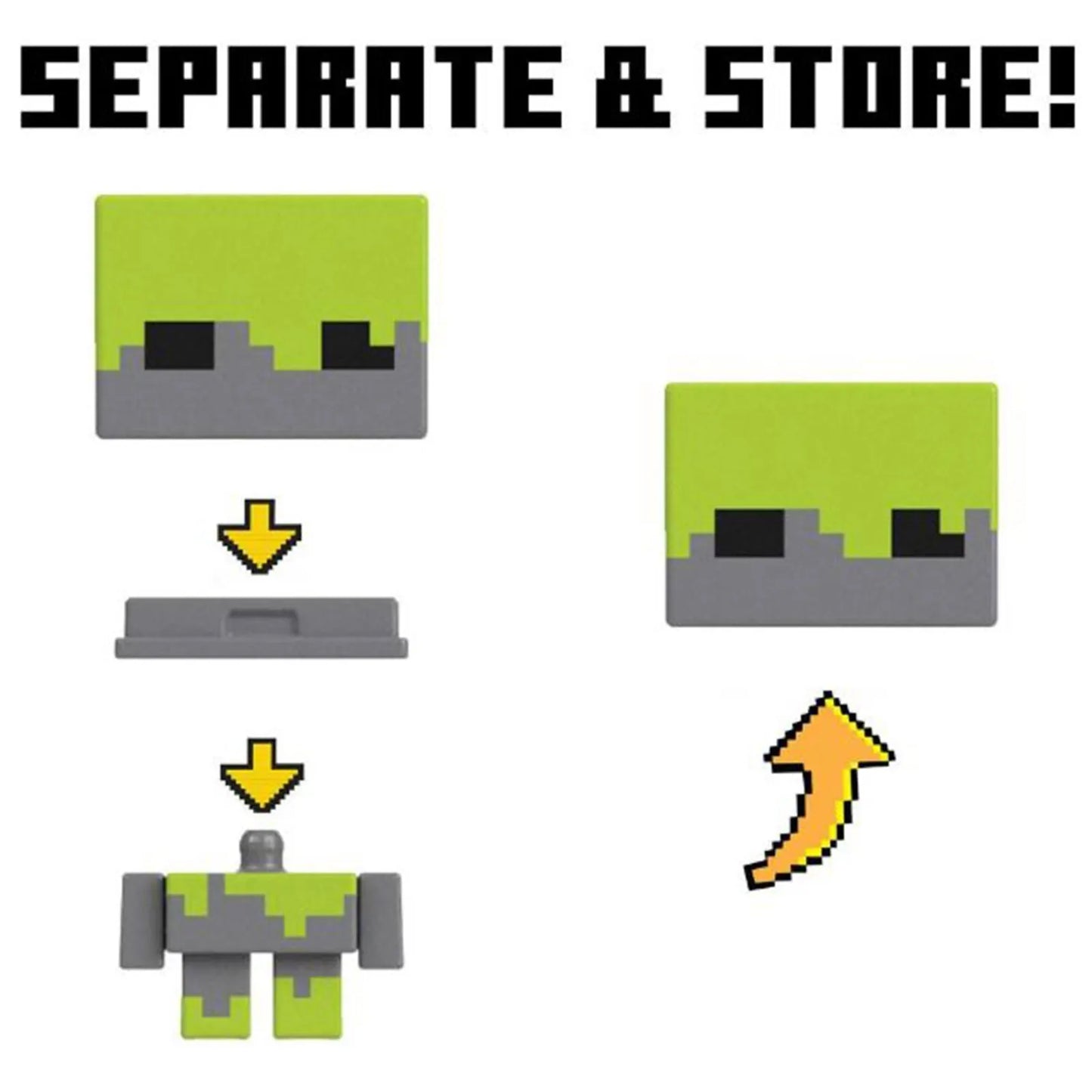 Minecraft Mob Head Mini Figures - Assorted