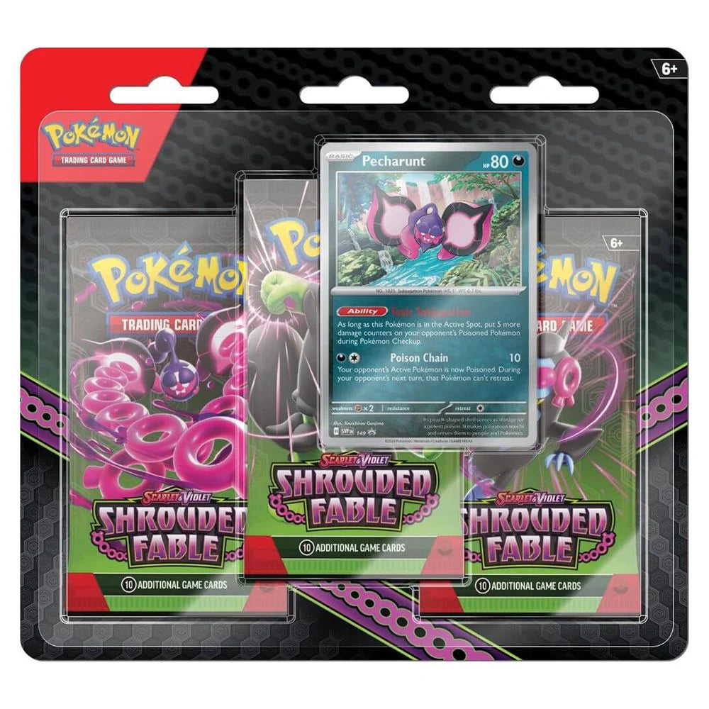 Pokemon TCG: Scarlet & Violet Shrouded Fable Three Booster Blister