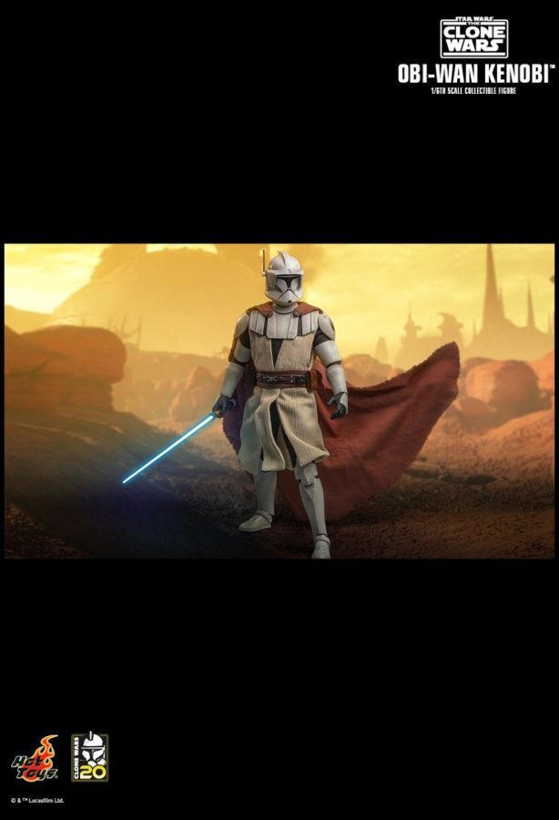 Star Wars: The Clone Wars Obi-Wan Kenobi 1:6 Scale Action Figure