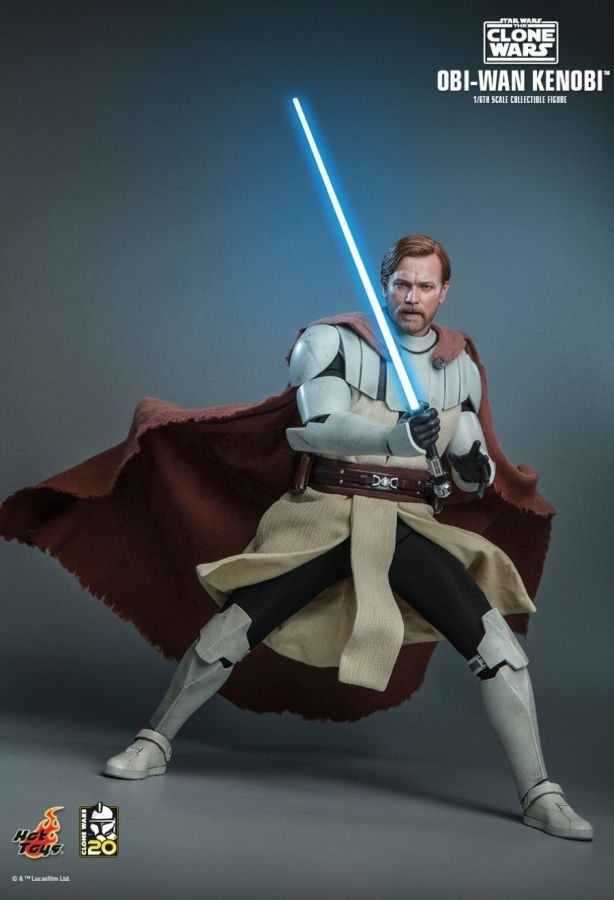 Star Wars: The Clone Wars Obi-Wan Kenobi 1:6 Scale Action Figure