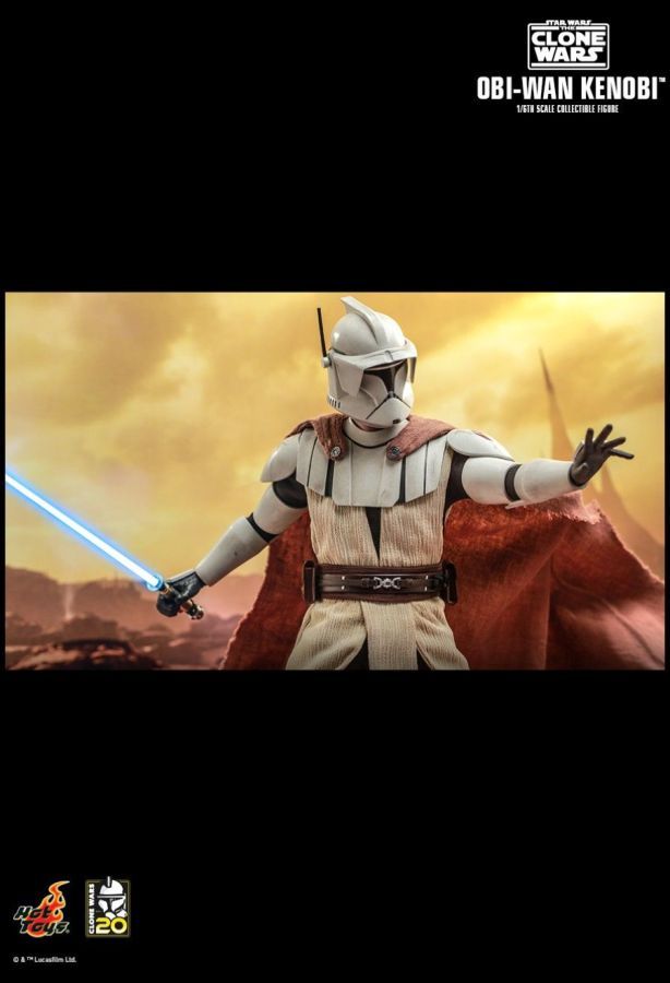 Star Wars: The Clone Wars Obi-Wan Kenobi 1:6 Scale Action Figure