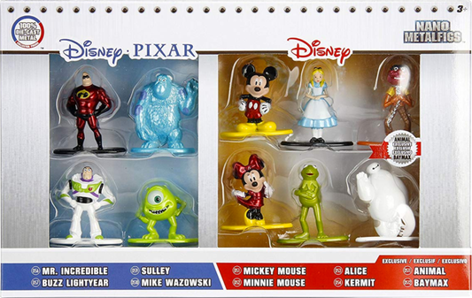 Jada Toys : 10 Pack Nano Metalfigs (Disney & Pixar)