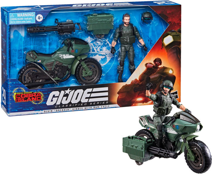 G.I.JOE Classified Series : Alvin "Breaker" Kibbey with Ram Cycle (Special Missions : Cobra Island)