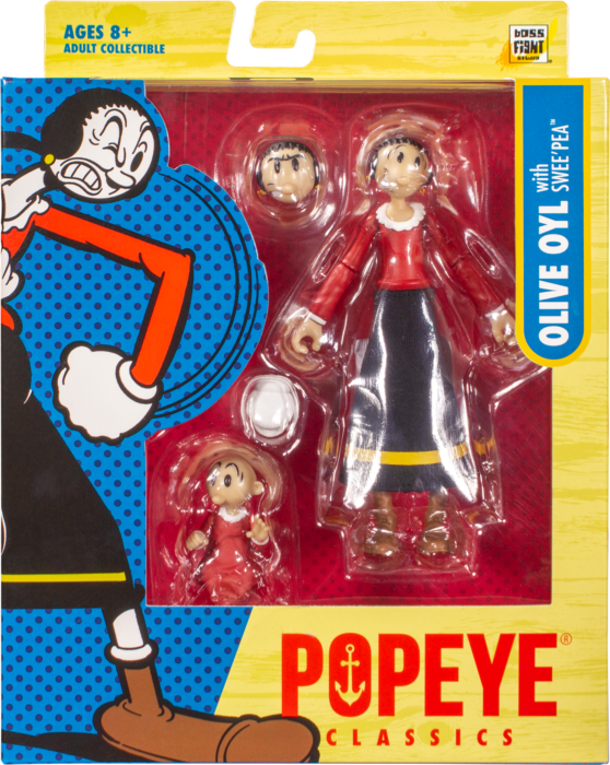 Popeye - Olive Oyl 1/12th Scale Action Figure