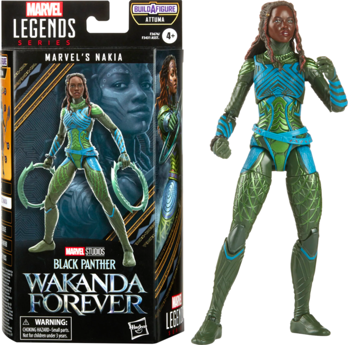 Black Panther 2: Wakanda Forever - Nakia Marvel Legends 6” Scale Action Figure (Attuma Build-A-Figure)