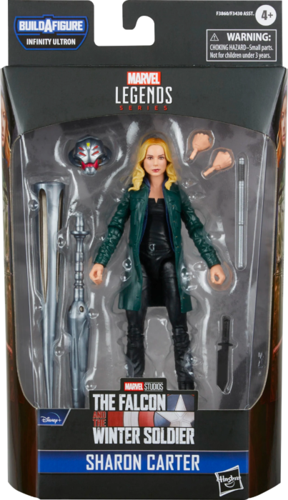 Marvel Legends - The Falcon and the Winter Soldier - Sharon Carter  6” Scale Action Figure (Infinity Ultron Build-A-Figure)