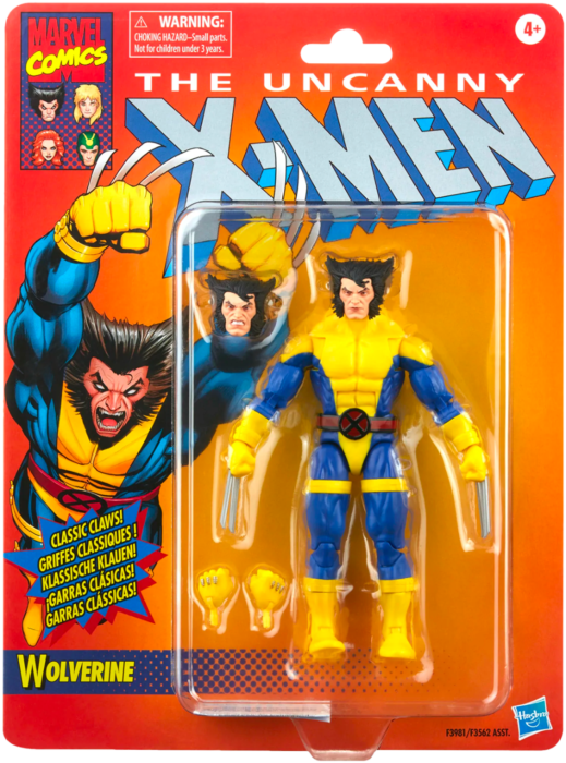 The Uncanny X-Men - Wolverine (Classic) Retro Marvel Legends 6” Scale Action Figur