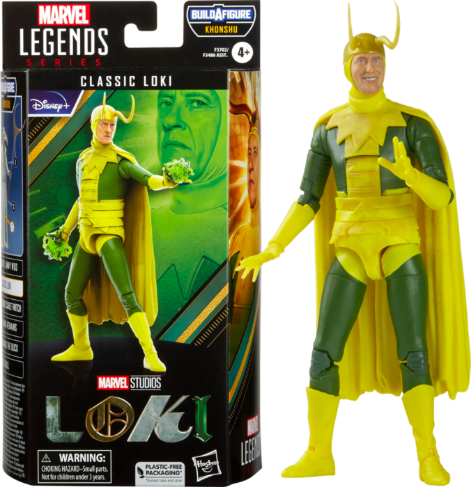 Loki (2021) - Classic Loki Marvel Legends 6” Scale Action Figure (Khonshu Build-A-Figure)