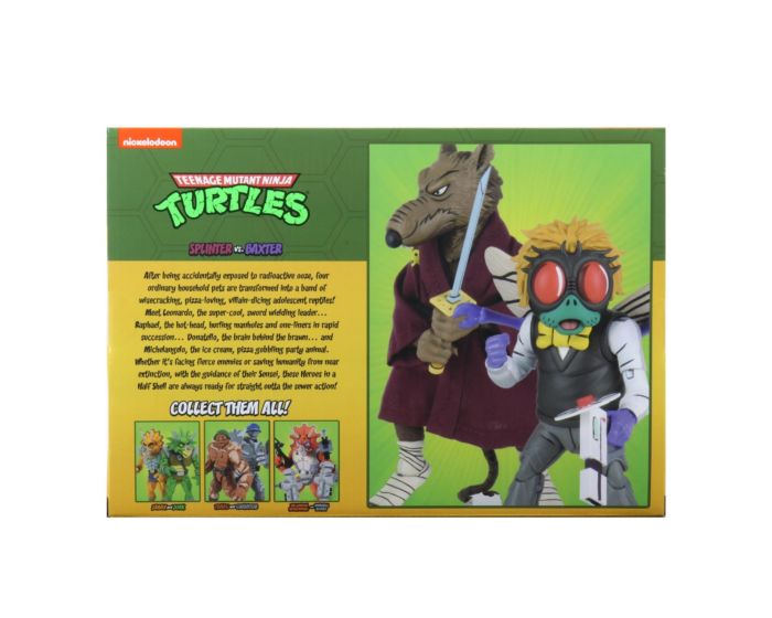 Teenage Mutant Ninja Turtles (TV 1987) - Splinter & Baxter Stockman 7" Action Figure 2-pack