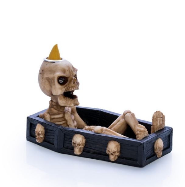 INCENSE BURNER & BACKFLOW SKELETON 15CM
