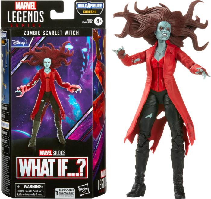 What If...? - Zombie Scarlet Witch Marvel Legends 6” Scale Action Figure (Khonshu Build-A-Figure)