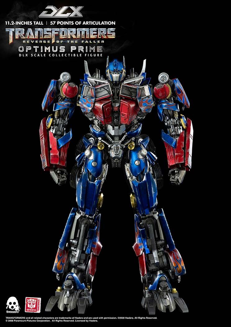 TRANSFORMERS: REVENGE OF THE FALLEN - OPTIMUS PRIME DLX - SCALE COLLECTIBLE FIGURE - THREEZERO