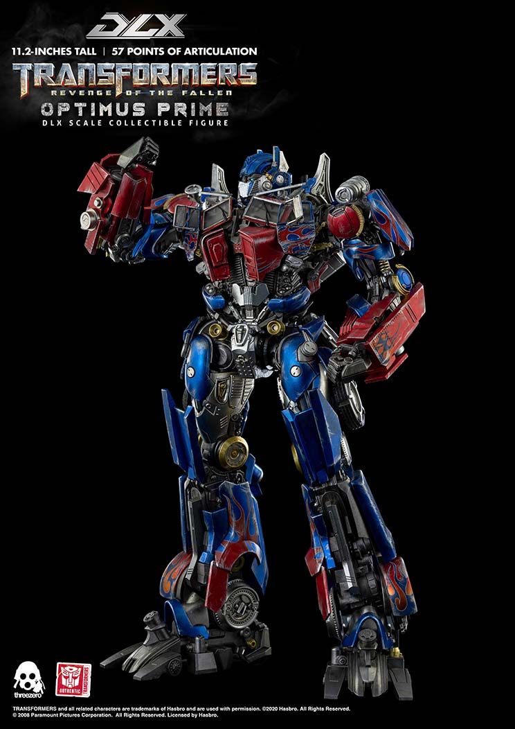 TRANSFORMERS: REVENGE OF THE FALLEN - OPTIMUS PRIME DLX - SCALE COLLECTIBLE FIGURE - THREEZERO