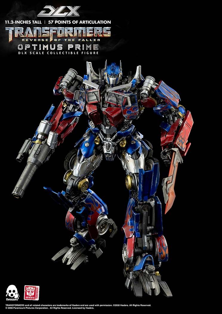 TRANSFORMERS: REVENGE OF THE FALLEN - OPTIMUS PRIME DLX - SCALE COLLECTIBLE FIGURE - THREEZERO