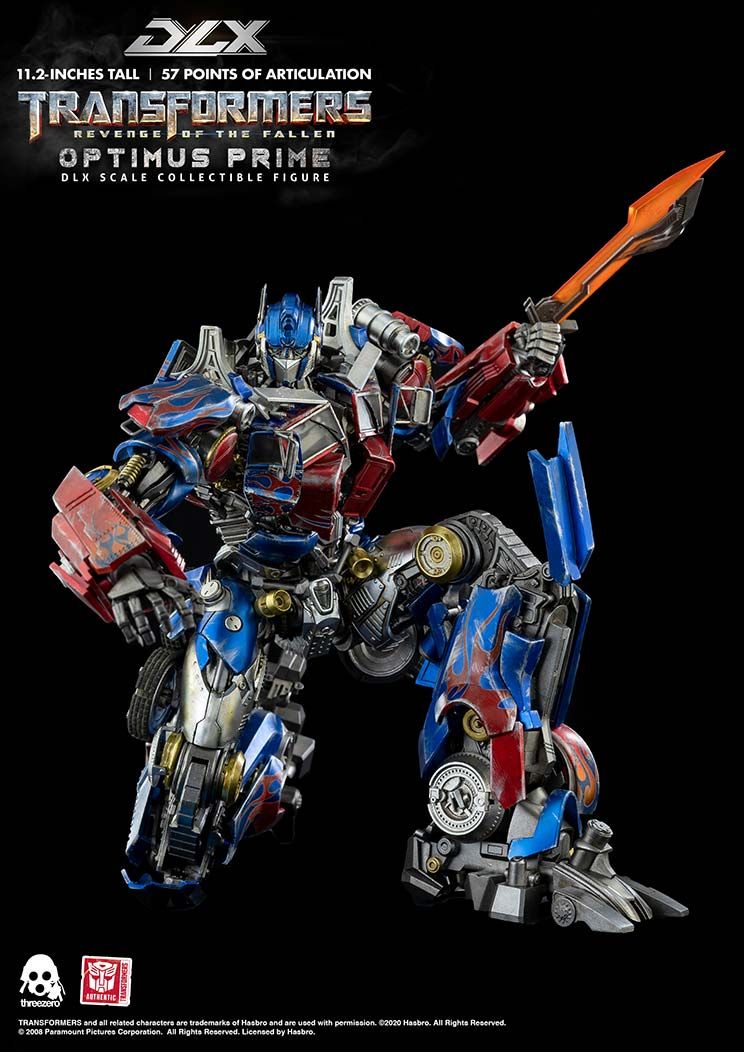 TRANSFORMERS: REVENGE OF THE FALLEN - OPTIMUS PRIME DLX - SCALE COLLECTIBLE FIGURE - THREEZERO