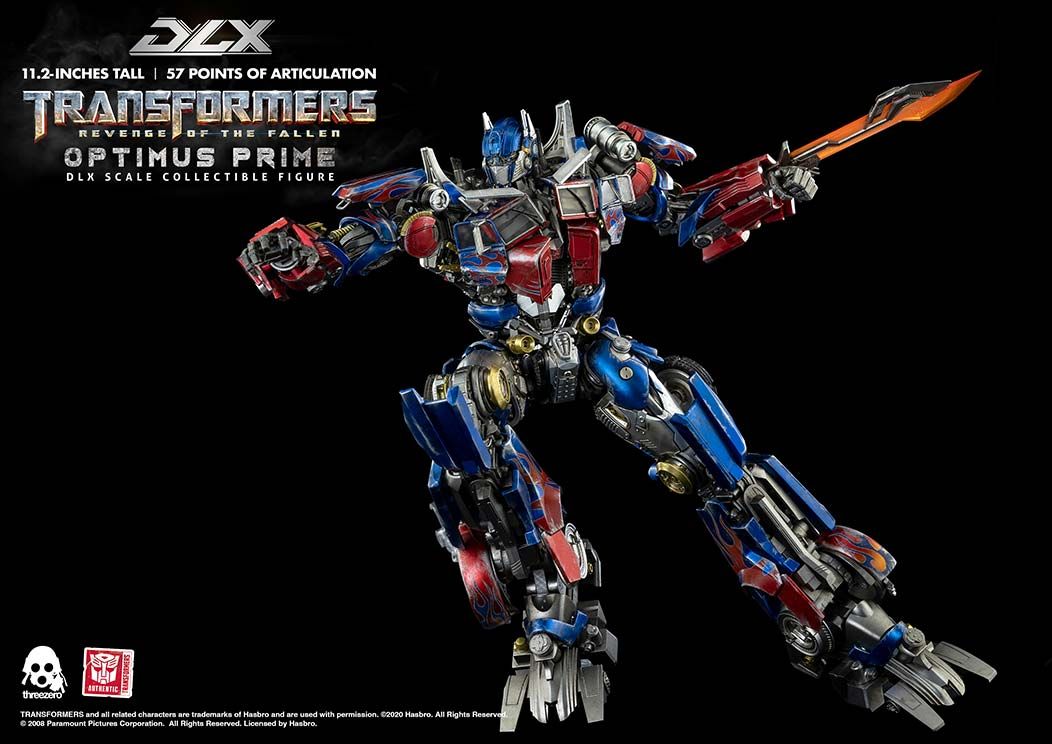 TRANSFORMERS: REVENGE OF THE FALLEN - OPTIMUS PRIME DLX - SCALE COLLECTIBLE FIGURE - THREEZERO