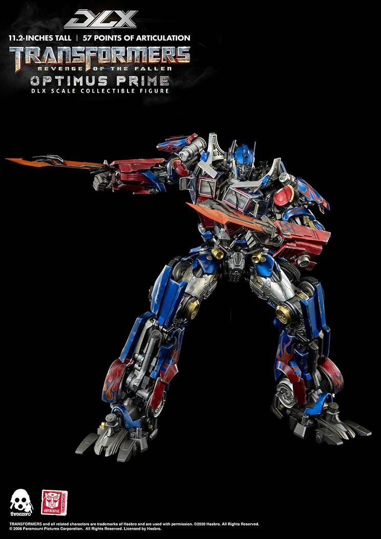 TRANSFORMERS: REVENGE OF THE FALLEN - OPTIMUS PRIME DLX - SCALE COLLECTIBLE FIGURE - THREEZERO