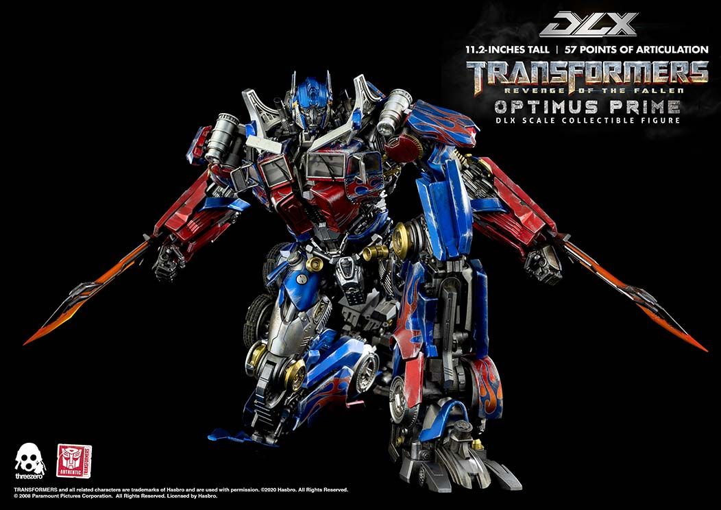 TRANSFORMERS: REVENGE OF THE FALLEN - OPTIMUS PRIME DLX - SCALE COLLECTIBLE FIGURE - THREEZERO