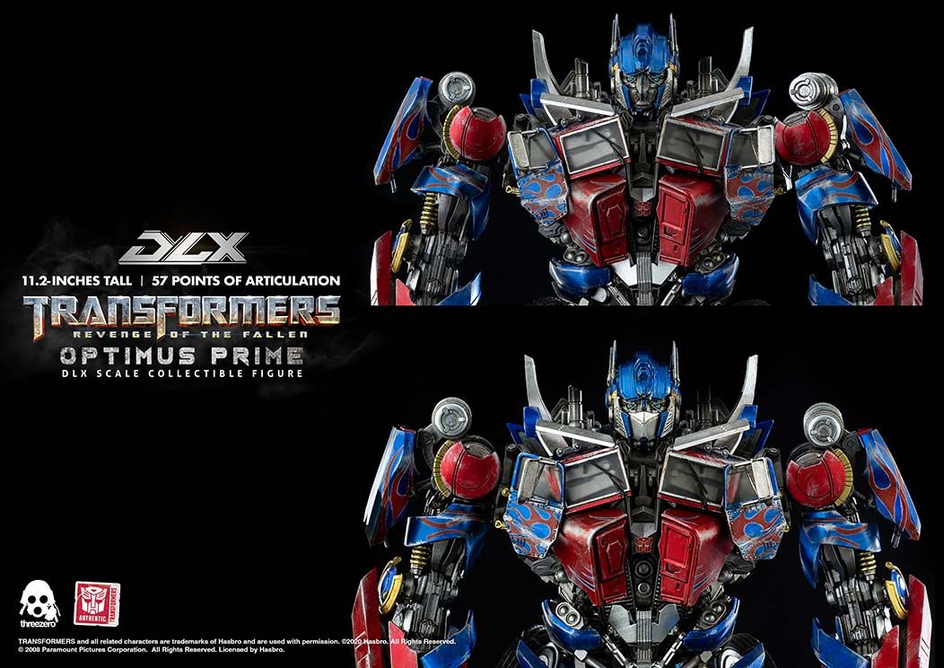 TRANSFORMERS: REVENGE OF THE FALLEN - OPTIMUS PRIME DLX - SCALE COLLECTIBLE FIGURE - THREEZERO