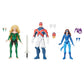 Hasbro - Set of 3 Figures Meggan, Captain Britain and Shadowcat X-Men Marvel Legends