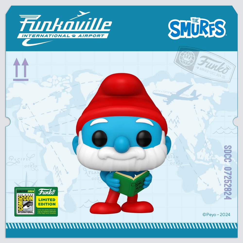 FUNKO 2024 Summer Convention Limited Edition - Smurfs - Papa Smurf Pop