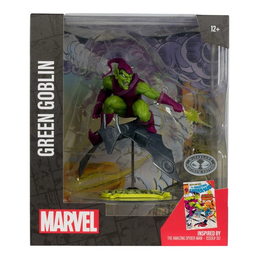 McFarlane Marvel Green Goblin 1:10 Scale Collectible with Scene Platinum Edition