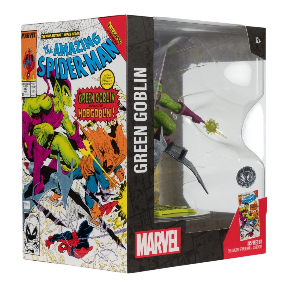 McFarlane Marvel Green Goblin 1:10 Scale Collectible with Scene Platinum Edition