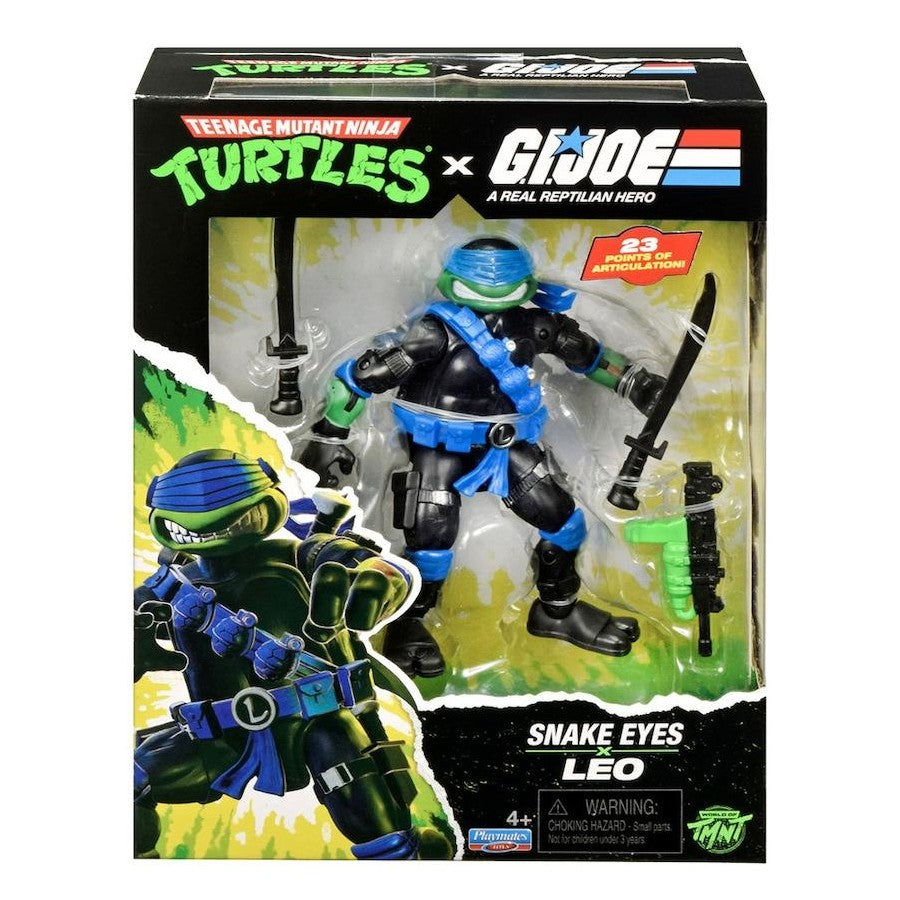 Teenage Mutant Ninja Turtles x G.I. Joe Snake Eyes x Leo Action Figure