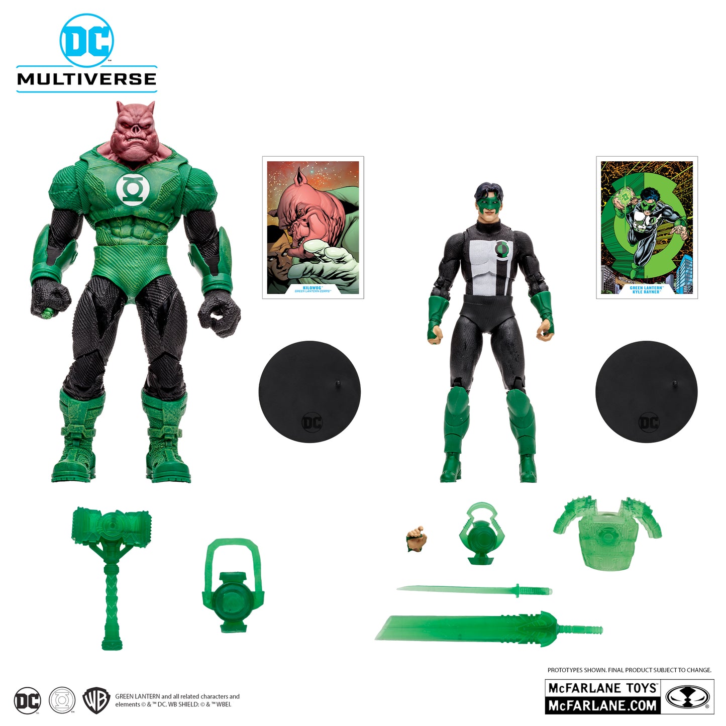 DC Multiverse Kilowog vs Green Lantern 2 Pack Gold Label - McFarlane Toys