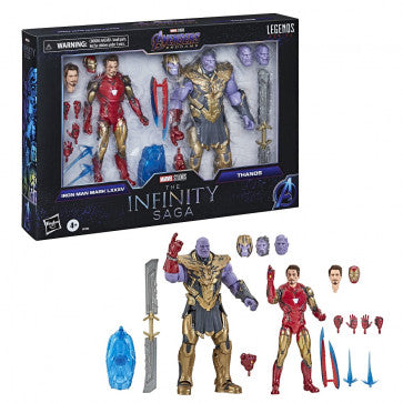 Marvel Legends Series: Infinity Saga - Iron Man and Thanos Action Figure 2pk