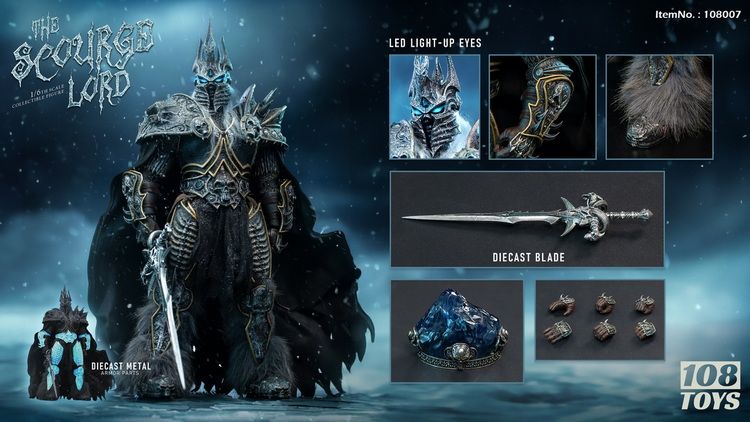 108 Toys - 1/6 Frozen Demon King (The Lich King from World of Warcraft) **Pre-order**