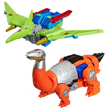 Transformers Age of the Primes G2 Dinobot Swoop and G2 Dinobot Sludge