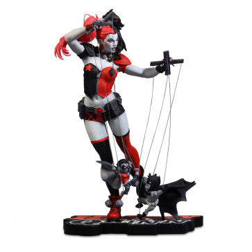 DC Direct Statue: Harley Quinn Red, White & Black (Emanuela Lupacchino)