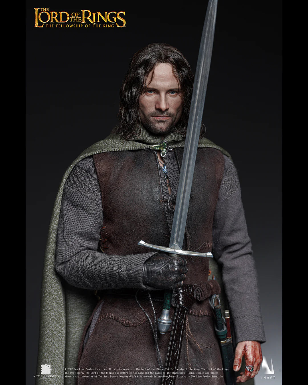 InArt The Lord Of The Rings The Fellowship Of The Ring Aragorn 1/6 Figure (Premium Version)(Rooted Hair)