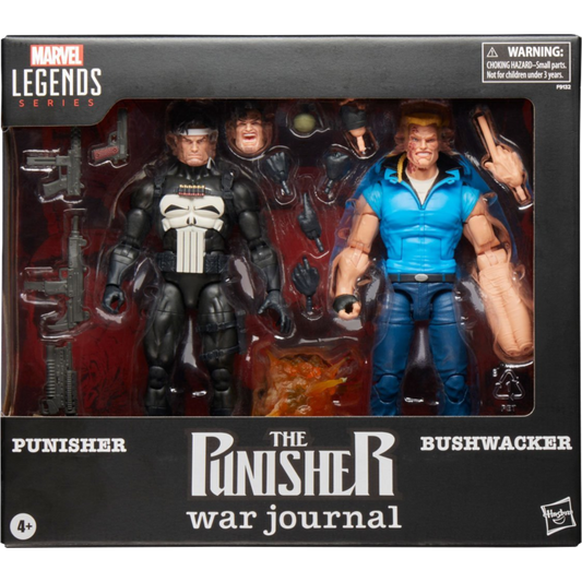 Batch 3 - The Punisher War Journal - Punisher and Bushwacker Marvel Legends 6" Scale Action Figure 2-Pack