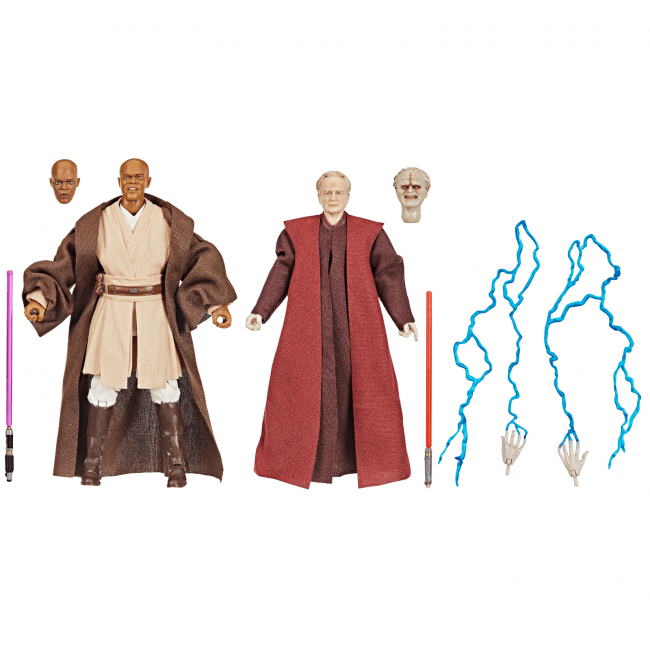 Star Wars The Black Series Mace Windu & Darth Sidious