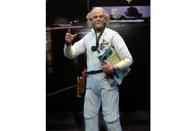 Ultimate Doc Brown Hazmat (1985) - 7" Scale Action Figure - Back To The Future- NECA Collectibles