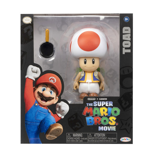 The Super Mario Bros. Movie (2023) - Toad 5" Scale Action Figure